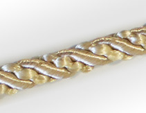 نوار سرمه طنابی (قیطان)، قابل استفاده در صنایع مبلمان و پرده برای پوشش کناره های مبل و روکوبی با بافت محکم و یکنواخت و رنگ ثابت - ضخامت 8 میلی متر